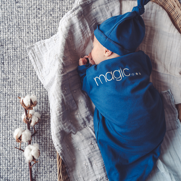 Śpij-worek dla niemowląt - blue magic 